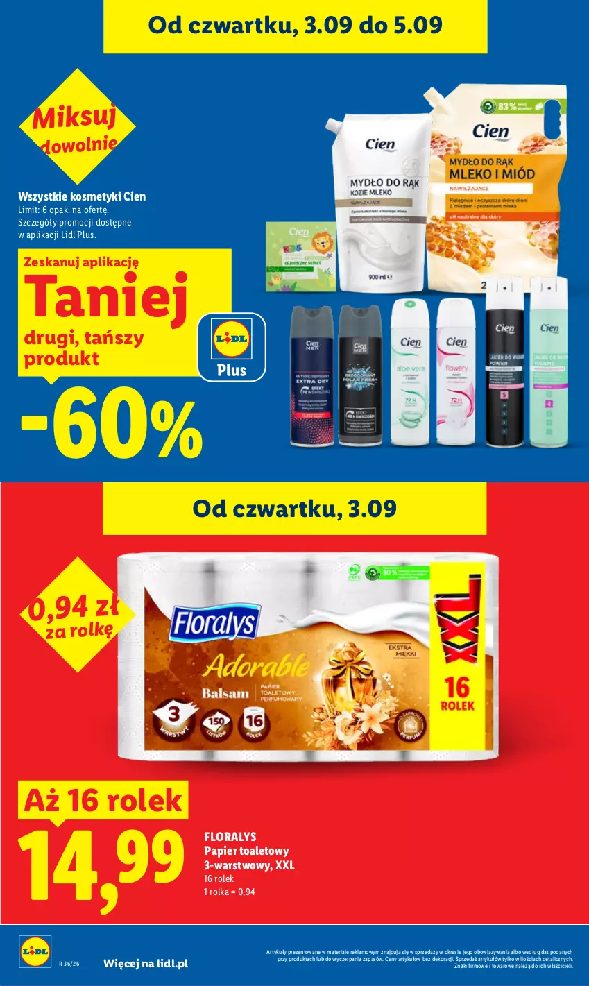 Gazetka promocyjna Lidl - Gazetka ważna od 3.09 do 5.09 - ważna 03.09 do 05.09.2026 - strona 16 - produkty: Flora, Gra, Grafika, Papier, Papier toaletowy