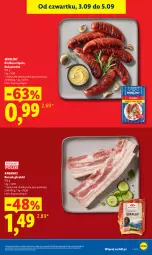 Gazetka promocyjna Lidl - Gazetka ważna od 3.09 do 5.09 - Gazetka - ważna od 05.09 do 05.09.2026 - strona 11 - produkty: Morliny, Boczek, Kabanos, Kiełbasa, Kiełbasa śląska