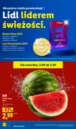 Gazetka promocyjna Lidl - Gazetka ważna od 3.09 do 5.09 - Gazetka - ważna od 05.09 do 05.09.2026 - strona 38 - produkty: Warzywa, Laur, Owoce, Arbuz