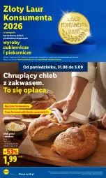 Gazetka promocyjna Lidl - Gazetka ważna od 3.09 do 5.09 - Gazetka - ważna od 05.09 do 05.09.2026 - strona 48 - produkty: Cukier, Laur, Chleb