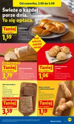 Gazetka promocyjna Lidl - Gazetka ważna od 3.09 do 5.09 - Gazetka - ważna od 05.09 do 05.09.2026 - strona 49 - produkty: Por, Chleb typu włoskiego, Rogal, Chleb, Bułka