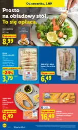 Gazetka promocyjna Lidl - Gazetka ważna od 3.09 do 5.09 - Gazetka - ważna od 05.09 do 05.09.2026 - strona 58 - produkty: Frosta, Stół, Paluszki rybne, Sałat, Mintaj, Sandacz