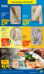 Gazetka promocyjna Lidl - Gazetka ważna od 3.09 do 5.09 - Gazetka - ważna od 05.09 do 05.09.2026 - strona 59 - produkty: Halibut, Tusz, Krewetki