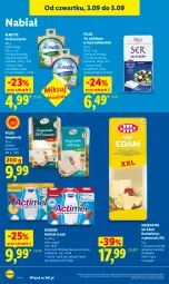 Gazetka promocyjna Lidl - Gazetka ważna od 3.09 do 5.09 - Gazetka - ważna od 05.09 do 05.09.2026 - strona 62 - produkty: Serek puszysty, Ser, Danone, Gorgonzola, Mlekovita, Actimel, Sałat, Serek, Pilos, Edam, Almette, Mleko