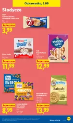 Gazetka promocyjna Lidl - Gazetka ważna od 3.09 do 5.09 - Gazetka - ważna od 05.09 do 05.09.2026 - strona 79 - produkty: Ciastka, Karp, Croissant, Tonik, Baton, Oreo, Brownie, Kinder