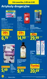 Gazetka promocyjna Lidl - Gazetka ważna od 3.09 do 5.09 - Gazetka - ważna od 05.09 do 05.09.2026 - strona 86 - produkty: Mydło w płynie, Old Spice, Dezodorant, Pasta do zębów, Szynka, Szampon, Podpaski, Gillette, Maszynka, Mydło, Maszynka do golenia, Sensodyne