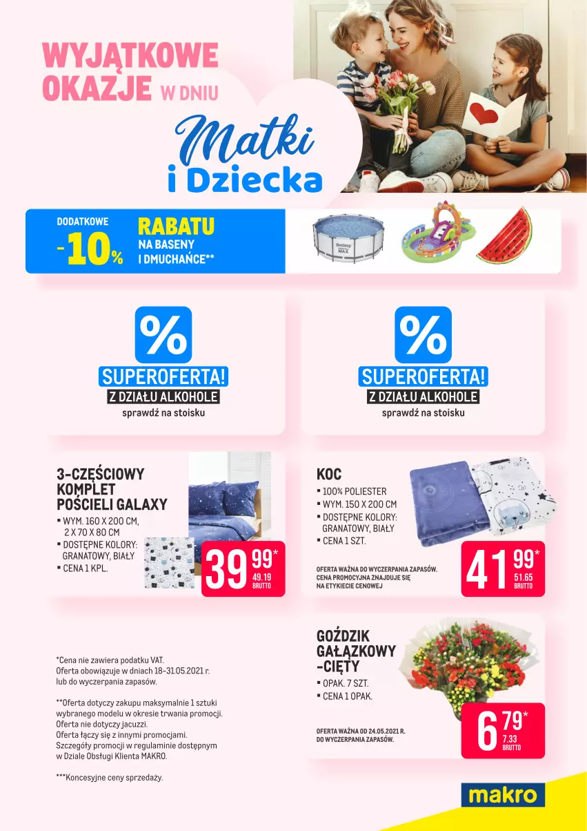 Gazetka promocyjna Makro - [Oferta specjalna] Dzień matki i dziecka - ważna 18.05 do 31.05.2021 - strona 5 - produkty: Alkohole, Gala, Gra, Granat, Koc, Komplet pościeli, Pościel