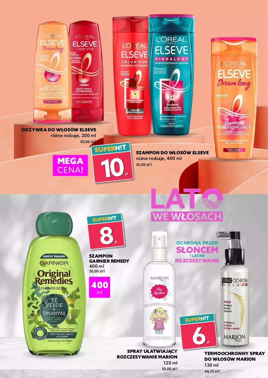 Gazetka promocyjna Dealz - LATO WE WŁOSACH - gazetka kosmetyczna - ważna 30.07 do 07.08.2021 - strona 4 - produkty: Elseve, Garnier, Odżywka, Szampon