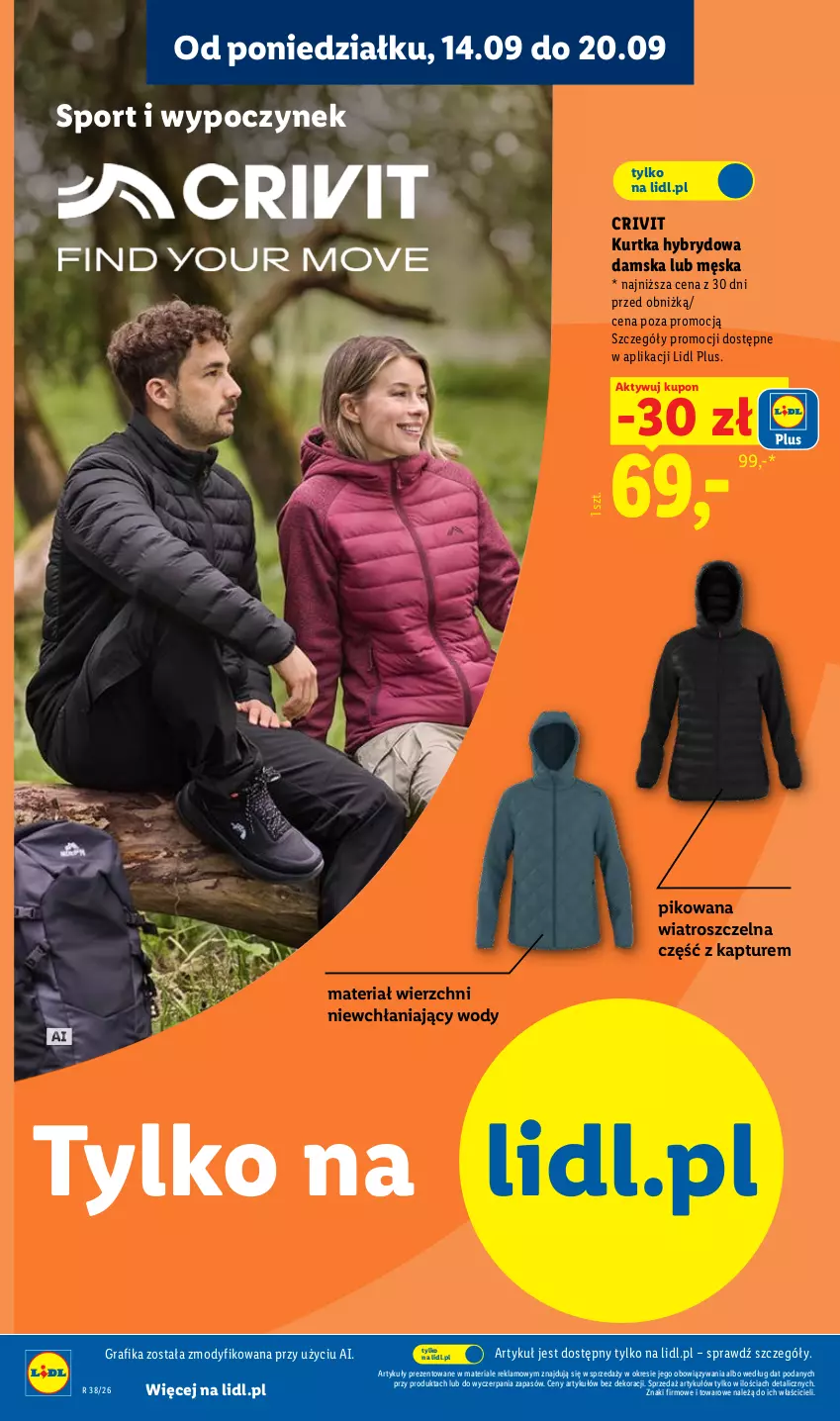 Gazetka promocyjna Lidl - Gazetka ważna od 14.09. do 19.09. - ważna 14.09 do 19.09.2026 - strona 10 - produkty: Gra, Grafika, Kurtka, Por, Sport