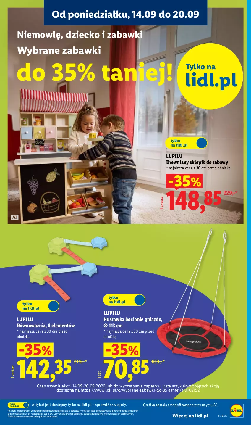 Gazetka promocyjna Lidl - Gazetka ważna od 14.09. do 19.09. - ważna 14.09 do 19.09.2026 - strona 9 - produkty: Gra, Grafika, Huśtawka