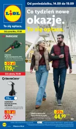 Gazetka promocyjna Lidl - Gazetka ważna od 14.09. do 19.09. - Gazetka - ważna od 19.09 do 19.09.2026 - strona 1 - produkty: Parkside, Silvercrest, Gra, Parownica, Grafika, Akumulator
