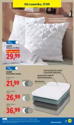 Gazetka promocyjna Lidl - Gazetka ważna od 14.09. do 19.09. - Gazetka - ważna od 19.09 do 19.09.2026 - strona 27 - produkty: Ivar, Prześcieradło, Suszarka, Poduszka