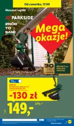 Gazetka promocyjna Lidl - Gazetka ważna od 14.09. do 19.09. - Gazetka - ważna od 19.09 do 19.09.2026 - strona 3 - produkty: Parkside, Odkurzacz, Ogród, Akumulator
