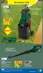 Gazetka promocyjna Lidl - Gazetka ważna od 14.09. do 19.09. - Gazetka - ważna od 19.09 do 19.09.2026 - strona 41 - produkty: Parkside, Ser, Noż, Rozdrabniacz, Klej, Dmuchawa do liści, Akumulator, LG
