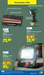 Gazetka promocyjna Lidl - Gazetka ważna od 14.09. do 19.09. - Gazetka - ważna od 19.09 do 19.09.2026 - strona 49 - produkty: Parkside, Rum, Noż, Gra, Reflektor LED, Regał, Silan, Reflektor, Lampa, Akumulator