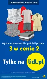 Gazetka promocyjna Lidl - Gazetka ważna od 14.09. do 19.09. - Gazetka - ważna od 19.09 do 19.09.2026 - strona 5 - produkty: Pościel