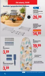 Gazetka promocyjna Lidl - Gazetka ważna od 14.09. do 19.09. - Gazetka - ważna od 19.09 do 19.09.2026 - strona 56 - produkty: Silvercrest, Pokrowiec na deskę, Kuchnia, Podkładka, Sznurek, Pokrowiec, Podkład