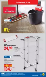 Gazetka promocyjna Lidl - Gazetka ważna od 14.09. do 19.09. - Gazetka - ważna od 19.09 do 19.09.2026 - strona 57 - produkty: Mop, Rama, Tera, Vileda, Wkład do mopa, Wiadro, Suszarka