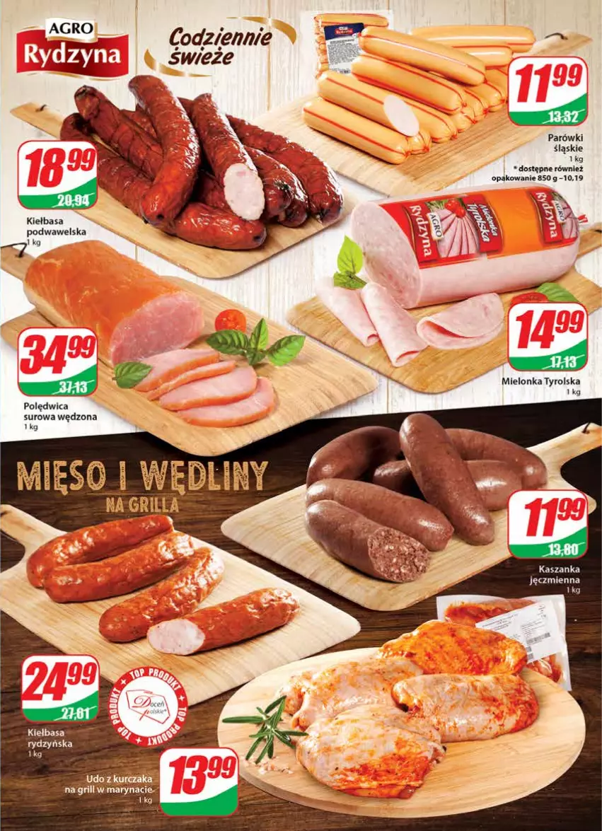 Gazetka promocyjna Dino - Gazetka - ważna 04.05 do 10.05.2022 - strona 11 - produkty: Kiełbasa, Kiełbasa podwawelska, LG, Mielonka tyrolska, Mięso, Polędwica, Wawel