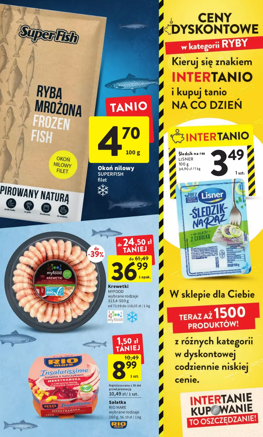 Gazetka promocyjna Intermarche - Gazetka Intermarche - ważna 23.02 do 01.03.2023 - strona 19 - produkty: Krewetki, Lisner, Rio Mare, Sałat, Sałatka