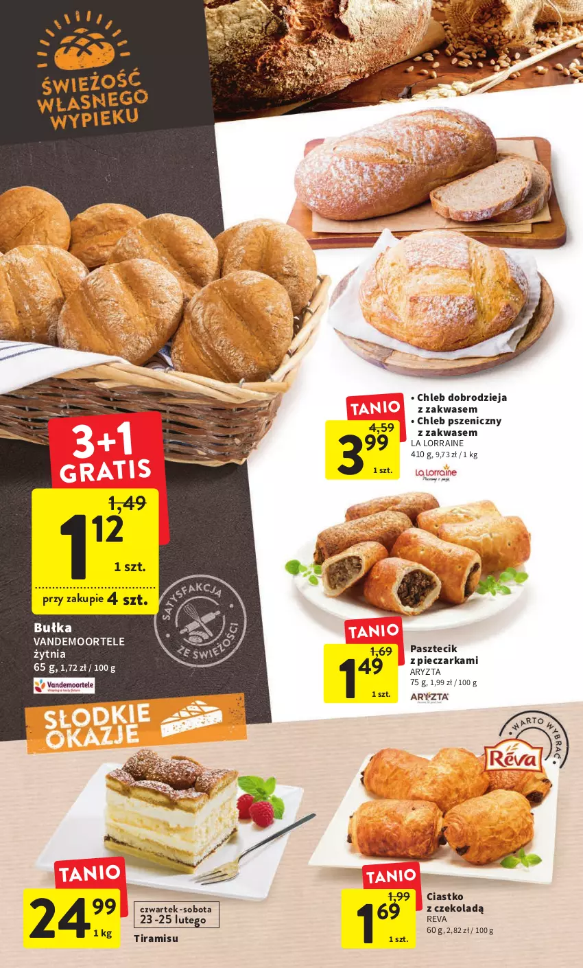 Gazetka promocyjna Intermarche - Gazetka Intermarche - ważna 23.02 do 01.03.2023 - strona 24 - produkty: Bułka, Chleb, Pasztecik z pieczarkami, Piec, Pieczarka