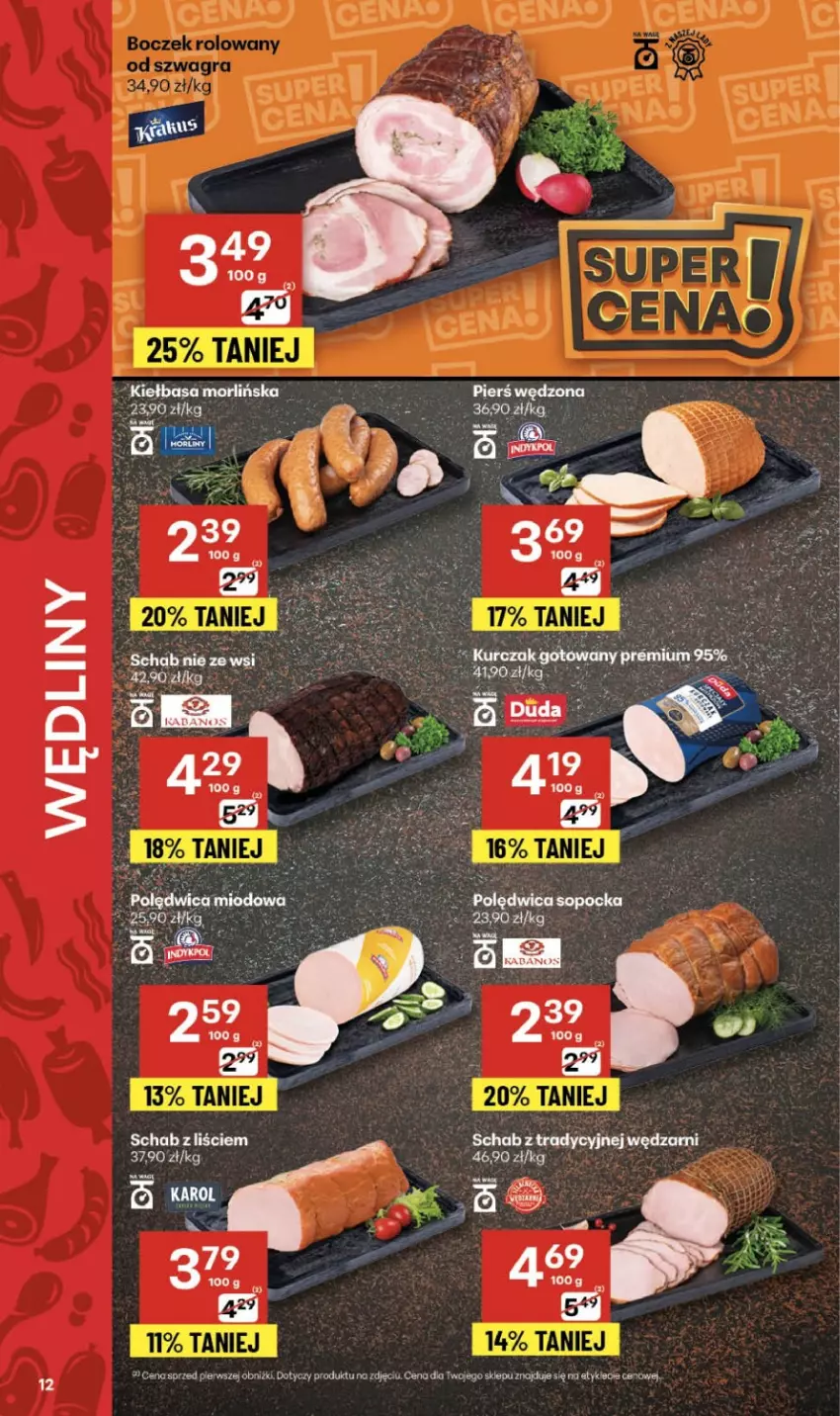 Gazetka promocyjna Delikatesy Centrum - Franczyza DC47 Czwartek - ważna 20.11 do 26.11.2025 - strona 12 - produkty: Kiełbasa, Por