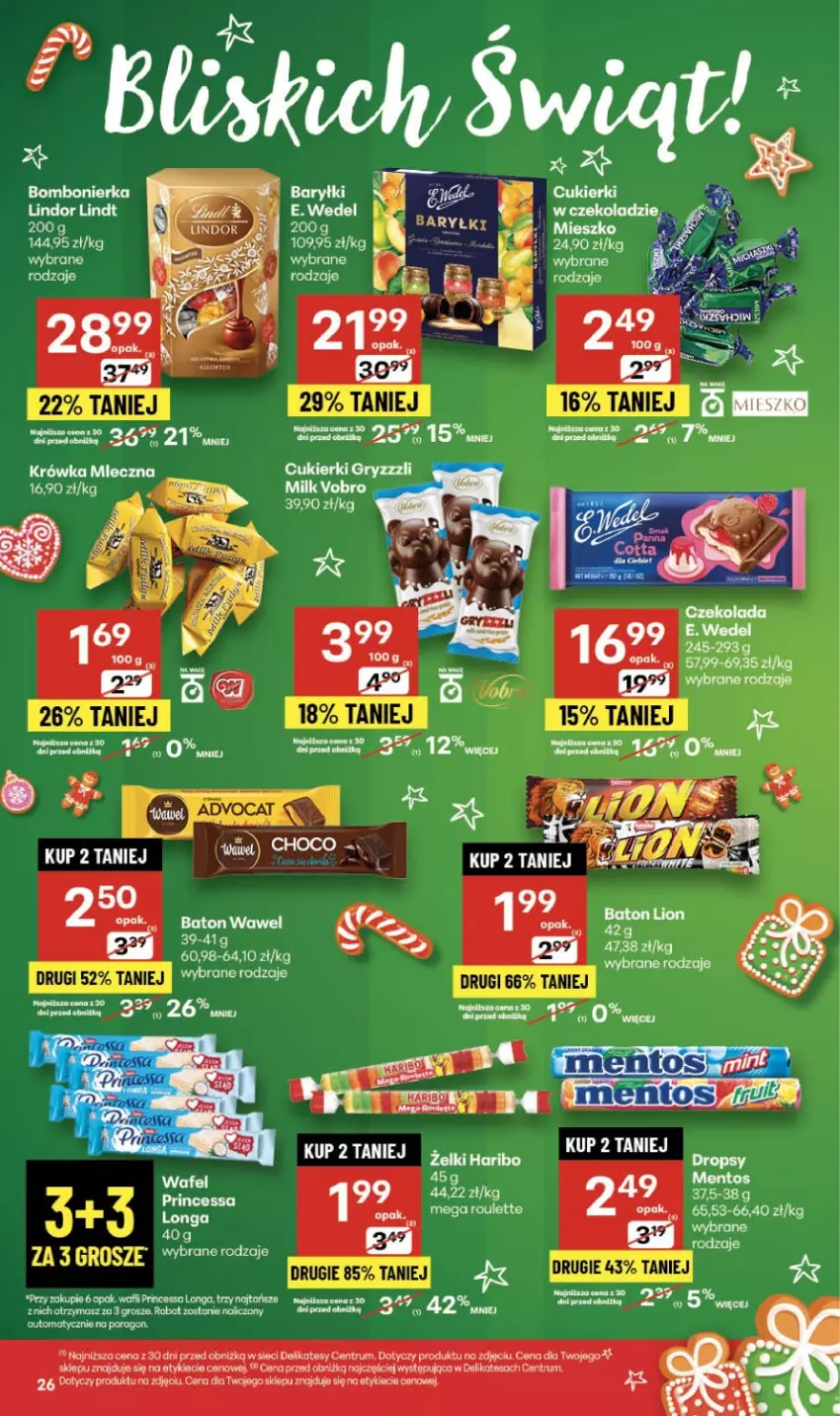 Gazetka promocyjna Delikatesy Centrum - Franczyza DC47 Czwartek - ważna 20.11 do 26.11.2025 - strona 26 - produkty: Baton, E. Wedel, Gry, Haribo, Mop, Rum, Wawel