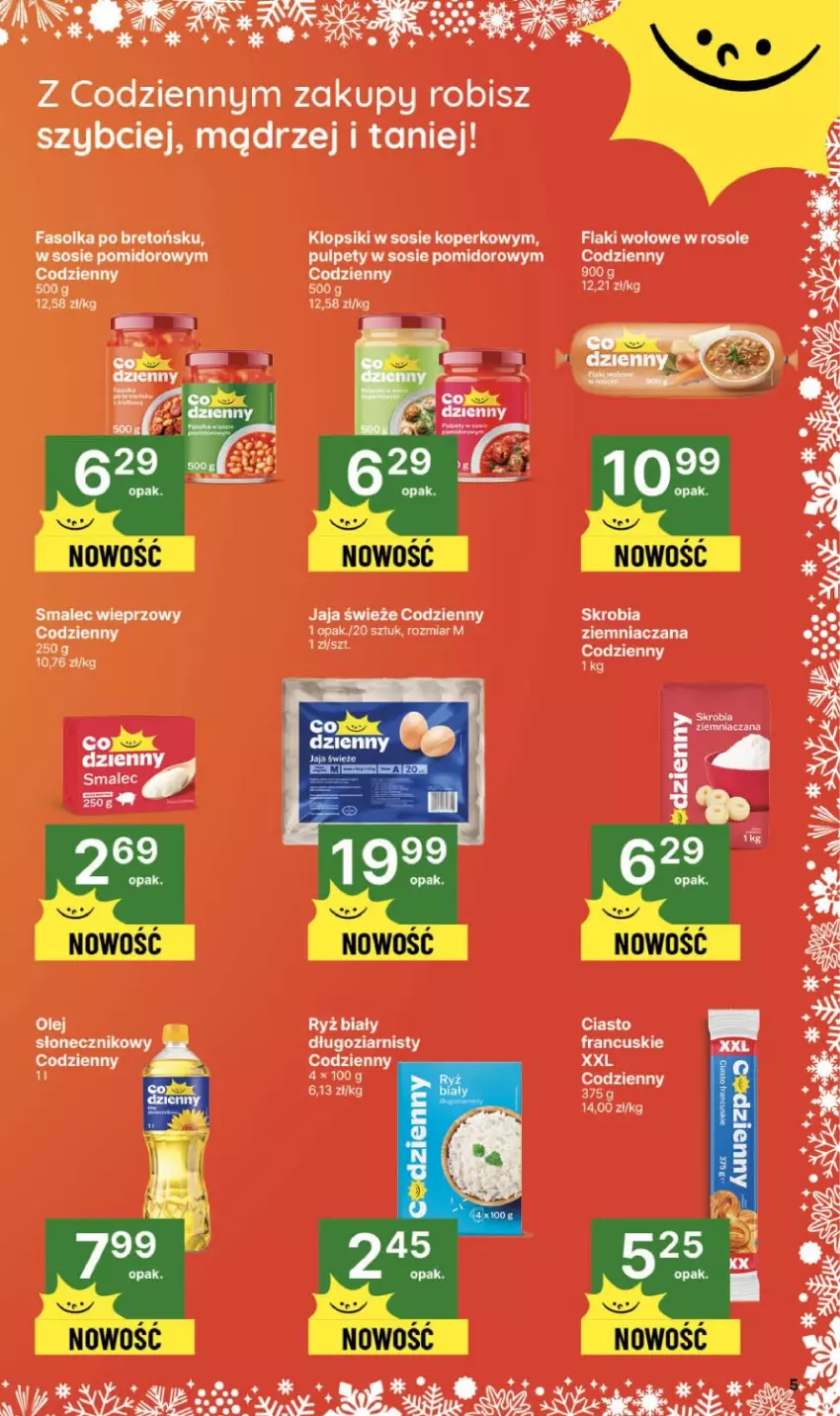 Gazetka promocyjna Delikatesy Centrum - Franczyza DC47 Czwartek - ważna 20.11 do 26.11.2025 - strona 5 - produkty: Fa, Flaki, Flaki wołowe, Jaja, Klopsiki, Olej, Pulpety, Sos