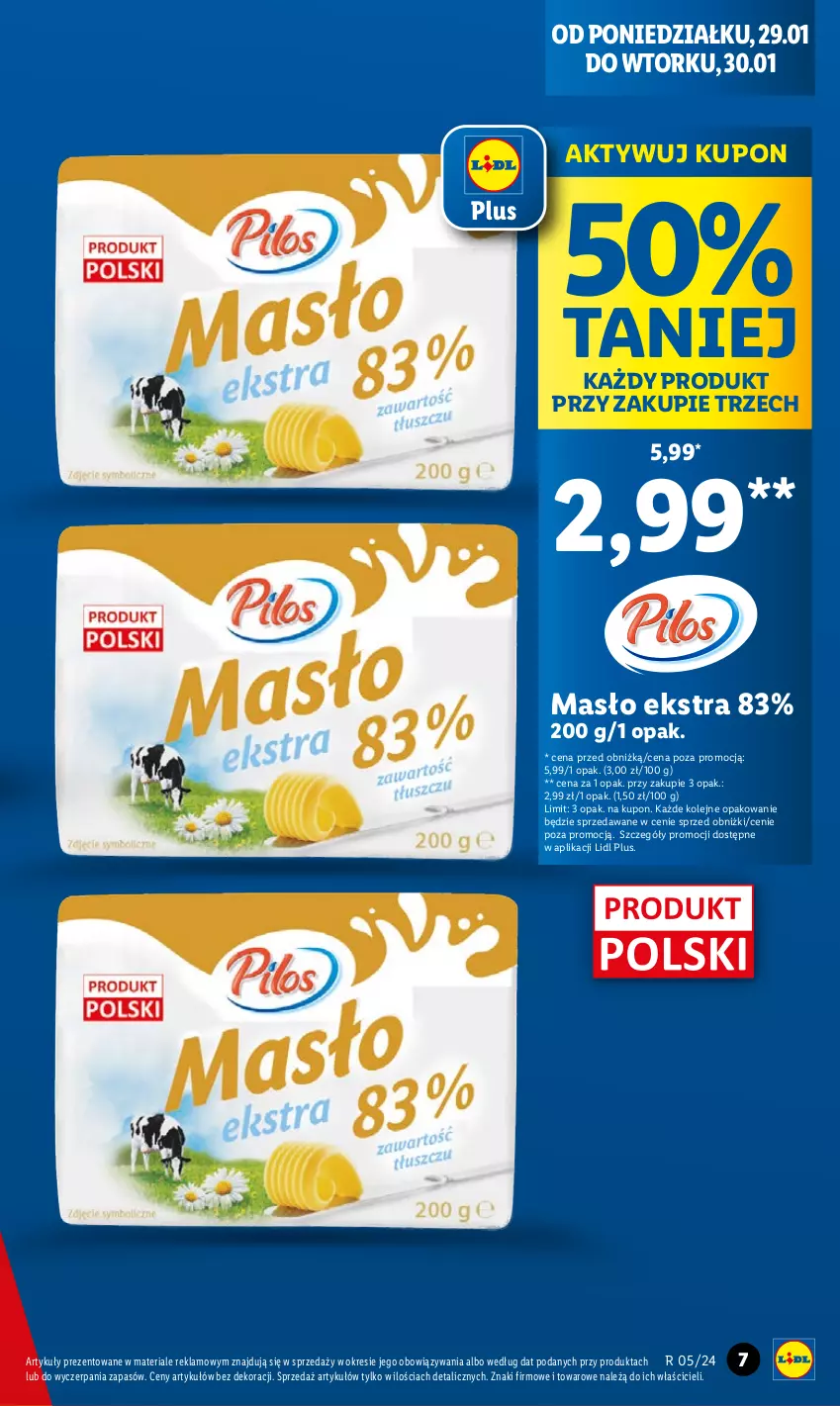 Gazetka promocyjna Lidl - GAZETKA - ważna 29.01 do 31.01.2024 - strona 11 - produkty: Masło, Olej