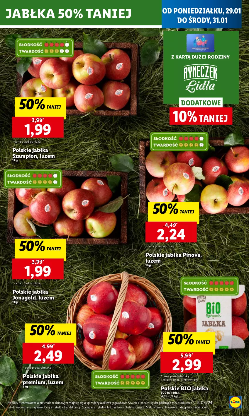 Gazetka promocyjna Lidl - GAZETKA - ważna 29.01 do 31.01.2024 - strona 23 - produkty: Chleb, Jabłka, Jonagold, Ser, Szampion