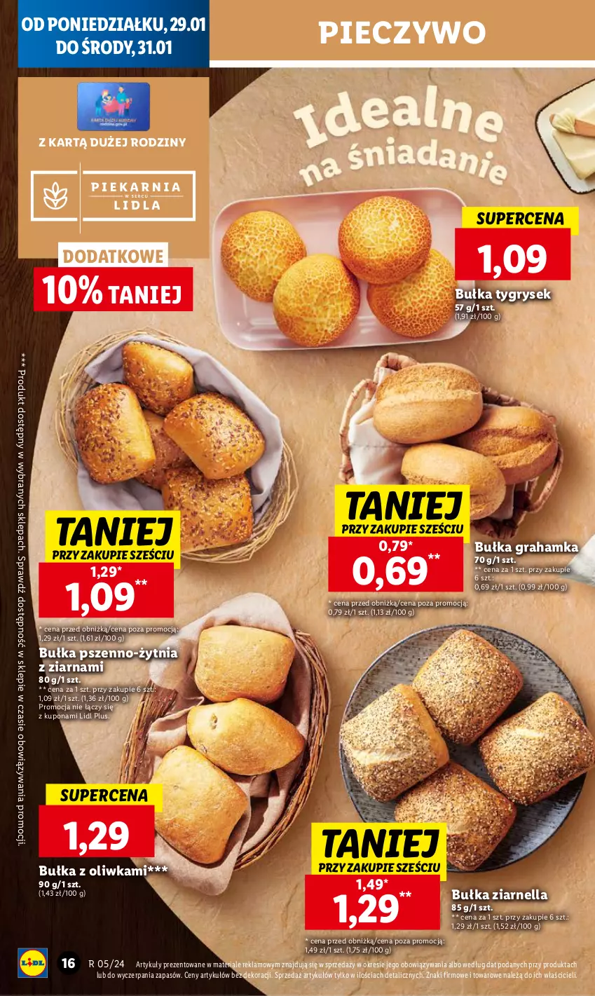 Gazetka promocyjna Lidl - GAZETKA - ważna 29.01 do 31.01.2024 - strona 24 - produkty: Bułka, Bułka grahamka, Gra, Gry, Piec, Pieczywo