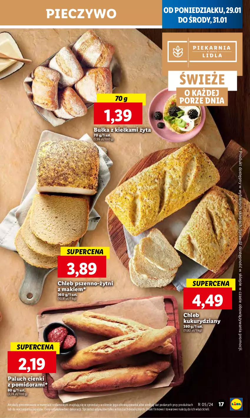 Gazetka promocyjna Lidl - GAZETKA - ważna 29.01 do 31.01.2024 - strona 25 - produkty: Bułka, Chleb, Piec, Pieczywo, Por