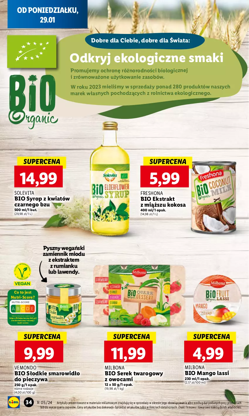 Gazetka promocyjna Lidl - GAZETKA - ważna 29.01 do 31.01.2024 - strona 44 - produkty: Kokos, Mango, Piec, Rum, Ser, Serek, Serek twarogowy, Syrop, Wazon