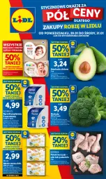 Gazetka promocyjna Lidl - GAZETKA - Gazetka - ważna od 31.01 do 31.01.2024 - strona 1 - produkty: Kurczak, Papier, Pilos, Ręcznik, Rolki, Brokuły, Flora, Masło