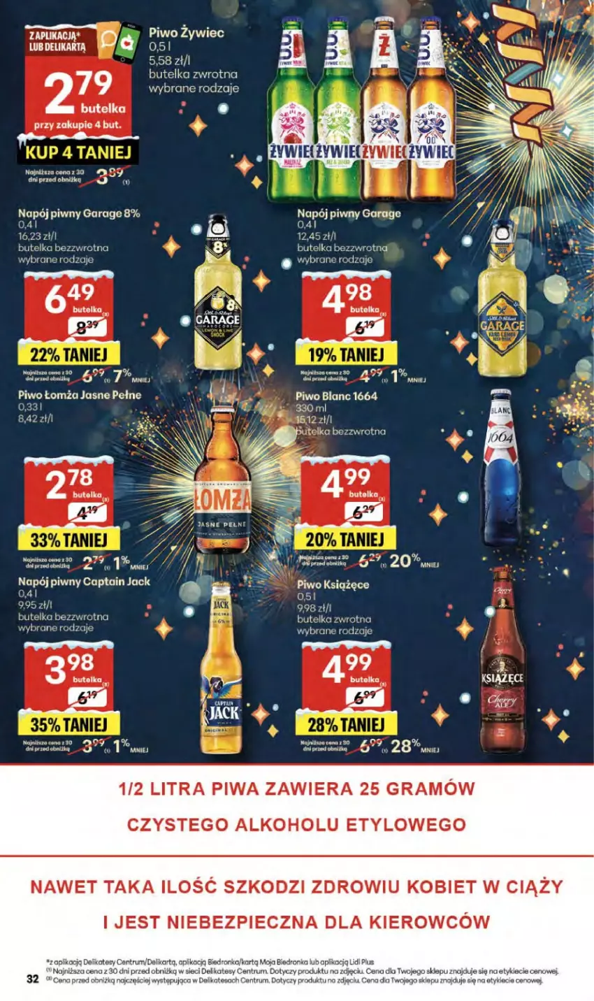 Gazetka promocyjna Delikatesy Centrum - Franczyza DC52 Czwartek - ważna 29.12.2025 do 07.01.2026 - strona 32 - produkty: Captain Jack, Dron, Gra, Koc, Książęce, Napój, Piec, Piwa, Piwo, Rum