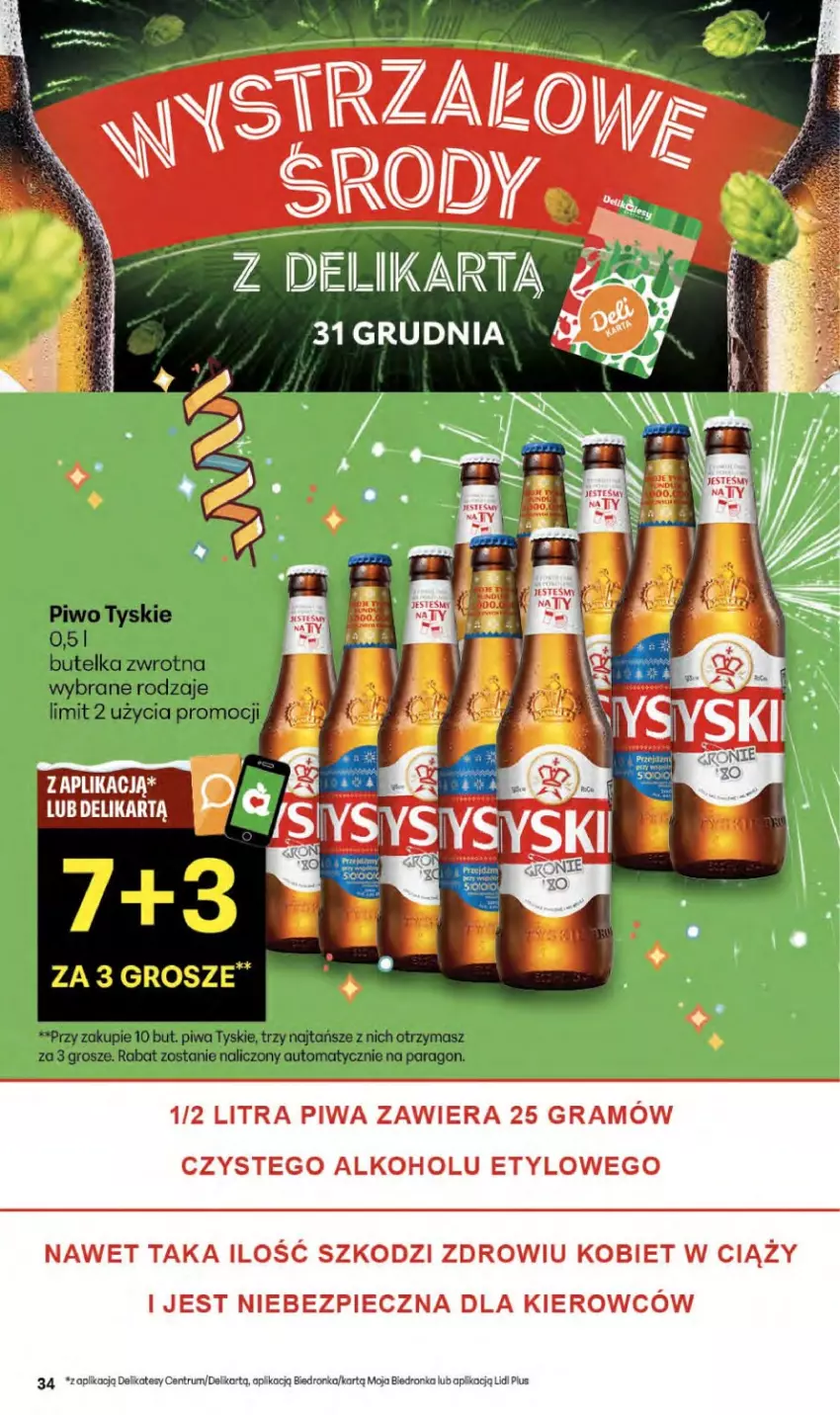 Gazetka promocyjna Delikatesy Centrum - Franczyza DC52 Czwartek - ważna 29.12.2025 do 07.01.2026 - strona 34 - produkty: Dron, Gra, Piec, Piwa, Rum