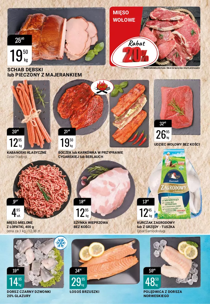 Gazetka promocyjna Bi1 - Lato ze smakiem - ważna 23.06 do 29.06.2021 - strona 2 - produkty: Boczek, Dorsz, Grill, Kabanos, Kurczak, Lazur, Mięso, Mięso mielone, Mięso wołowe, Piec, Polędwica, Szynka, Szynka wieprzowa, Tusz, Udziec wołowy