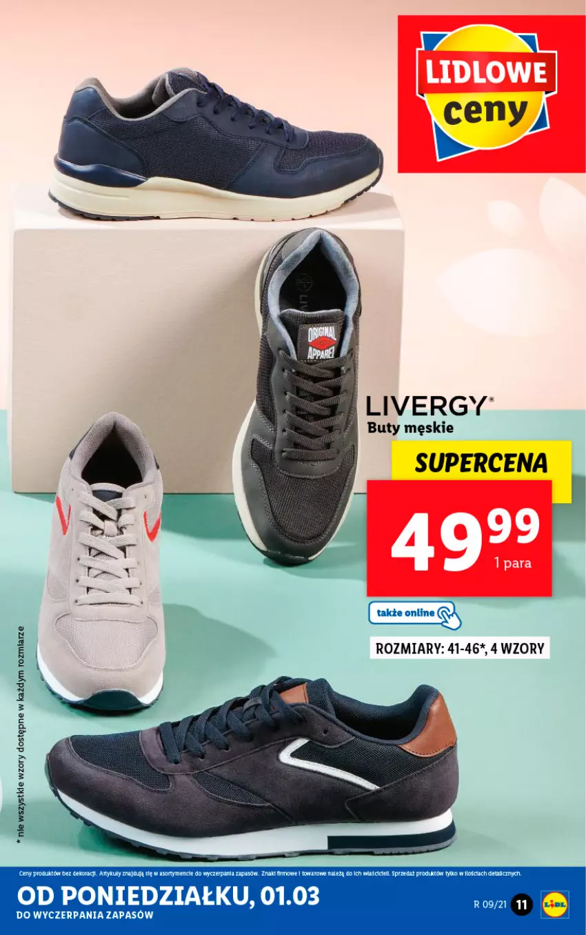 Gazetka promocyjna Lidl - GAZETKA - ważna 01.03 do 06.03.2021 - strona 11 - produkty: Buty