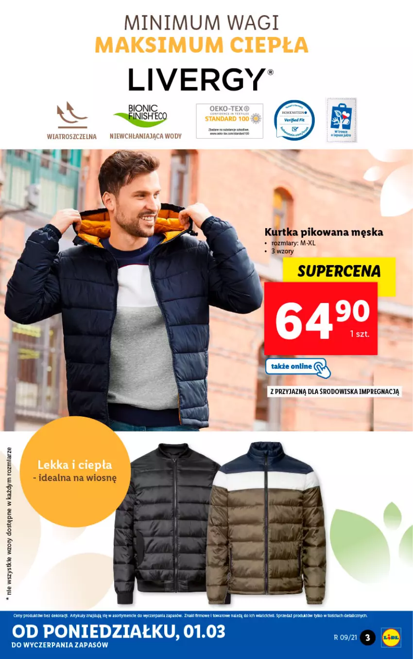 Gazetka promocyjna Lidl - GAZETKA - ważna 01.03 do 06.03.2021 - strona 3 - produkty: Fa, Fanta, Kurtka, Wagi, Warka