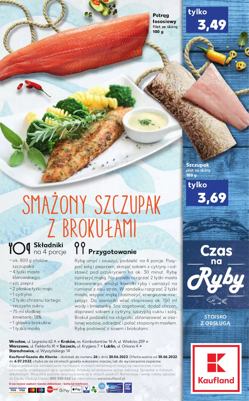 Gazetka promocyjna Kaufland - RYBY - ważna 30.06 do 06.07.2022 - strona 2 - produkty: Chrzan, Cytryny, Fa, Kawa, Orka, Pieprz, Por, Pstrąg, Pstrąg łososiowy, Rondel, Rum, Sok, Sól, Sos, Top, Wagi, Zupa