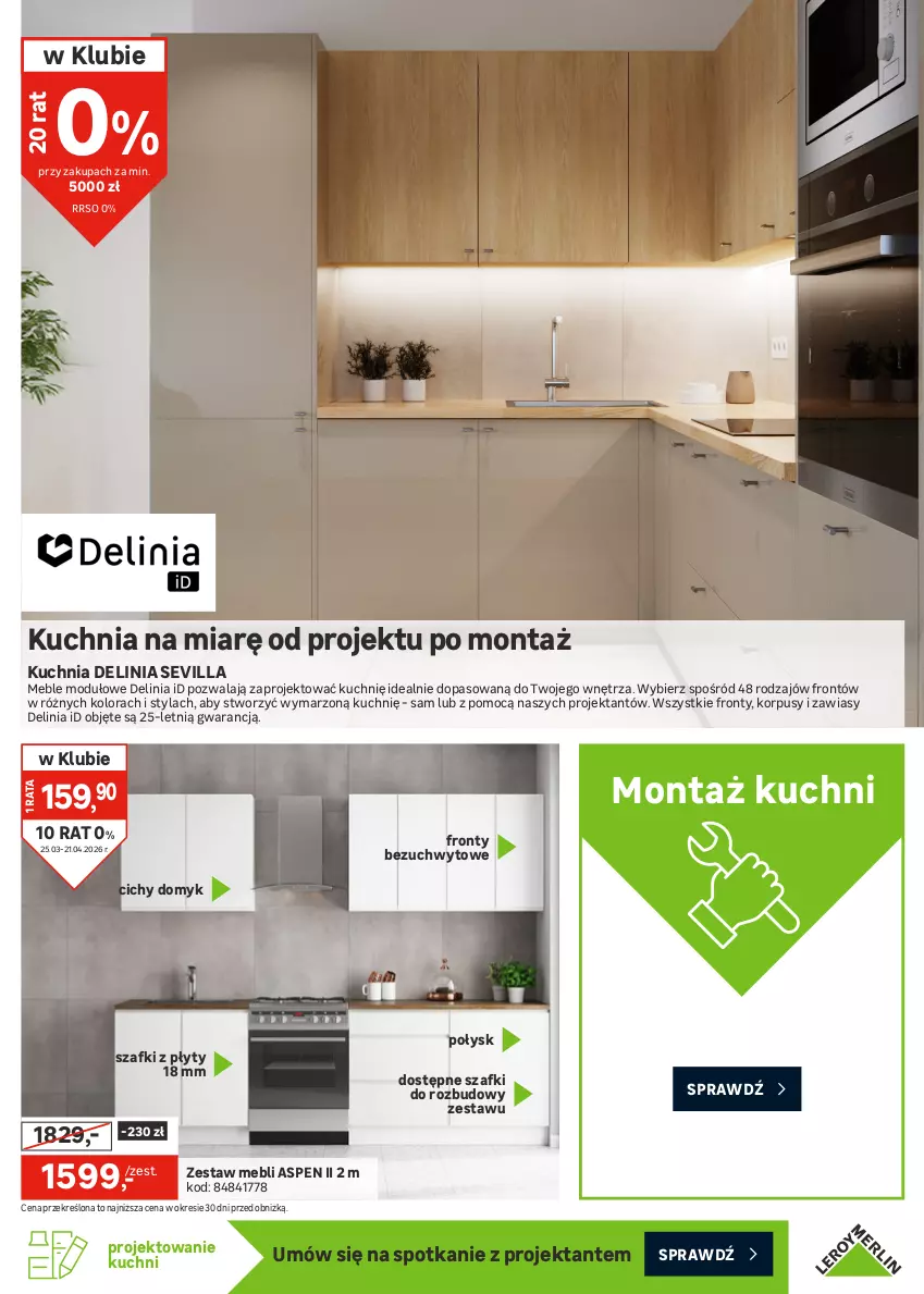 Gazetka promocyjna Leroy Merlin - Gazetka Leroy Merlin - ważna 25.03 do 21.04.2026 - strona 23 - produkty: Bateria, Gra, Korpusy, Kuchnia, Meble, Mop, Sok, Syfon, Vileda, Zlew, Zlewozmywak