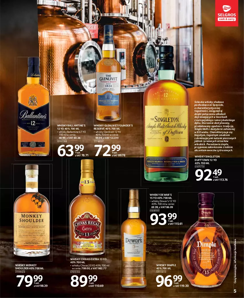 Gazetka promocyjna Selgros - Katalog Alkohole - ważna 25.03 do 05.04.2021 - strona 5 - produkty: Koc, Piec, Ser, Whisky