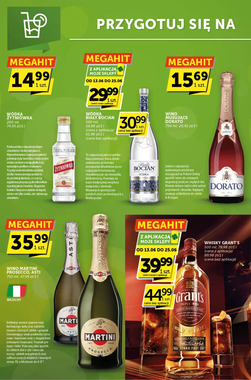 Gazetka promocyjna ABC - ważna 13.06 do 25.06.2024 - strona 2 - produkty: Biały Bocian, Deser, Fa, Gra, Grant's, Koc, Martini, Mus, Nuty, Prosecco, Sałat, Ser, Taca, Wagi, Whisky, Wino, Wódka