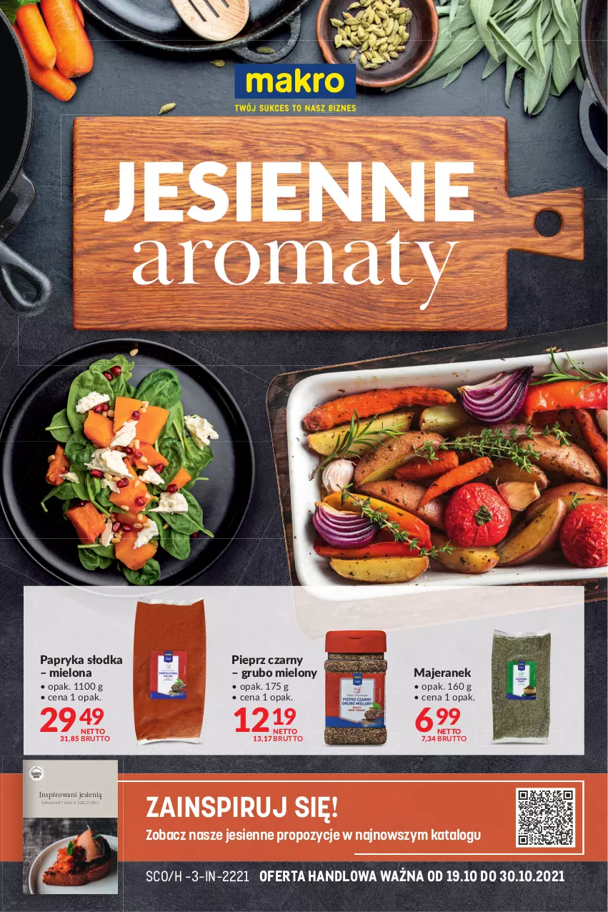 Gazetka promocyjna Makro - [Oferta specjalna] Jesienne aromaty - ważna 19.10 do 30.10.2021 - strona 1 - produkty: Papryka, Papryka słodka, Pieprz