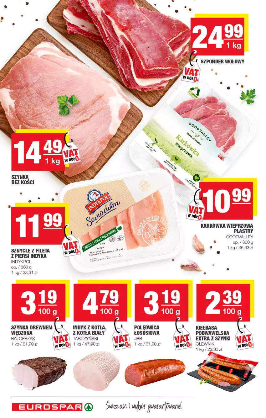 Gazetka promocyjna Spar - EuroSpar - ważna 05.07 do 15.07.2022 - strona 12 - produkty: Karkówka wieprzowa, Kiełbasa, LG, Olewnik, Polędwica, Sos, Szynka, Wawel