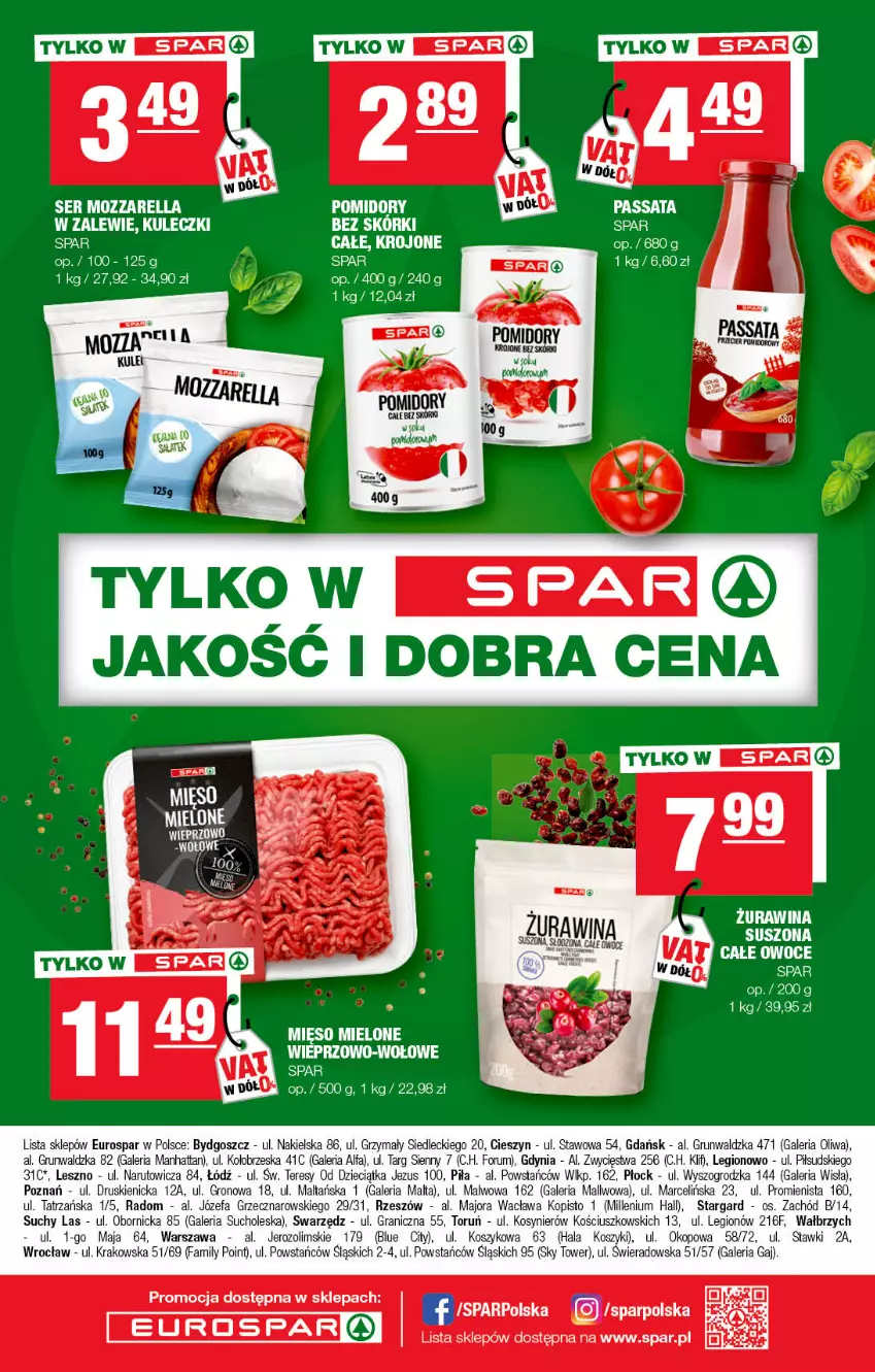 Gazetka promocyjna Spar - EuroSpar - ważna 05.07 do 15.07.2022 - strona 16 - produkty: Dzieci, Fa, Gra, Kosz, Mięso, Mięso mielone, Mozzarella, Owoce, Rum, Ser