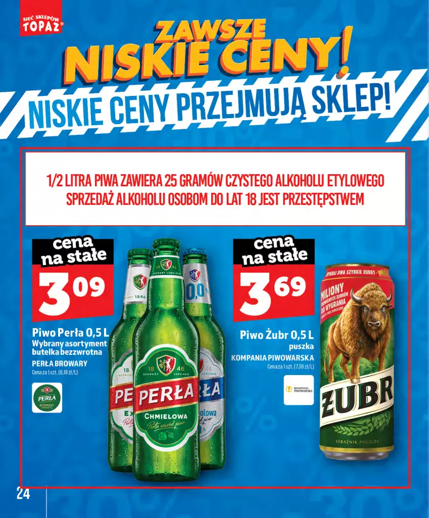 Gazetka promocyjna Topaz - Gazetka - ważna 28.05 do 31.08.2026 - strona 24 - produkty: Gra, Perła, Piwa, Piwo, Top