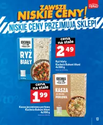 Gazetka promocyjna Topaz - Gazetka - Gazetka - ważna od 31.08 do 31.08.2026 - strona 13 - produkty: Kasza jęczmienna, Kuchnia, Babuni, Kasza