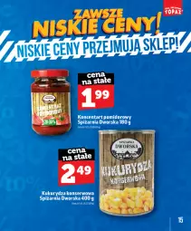 Gazetka promocyjna Topaz - Gazetka - Gazetka - ważna od 31.08 do 31.08.2026 - strona 15 - produkty: Ser, Kukurydza konserwowa, Kukurydza