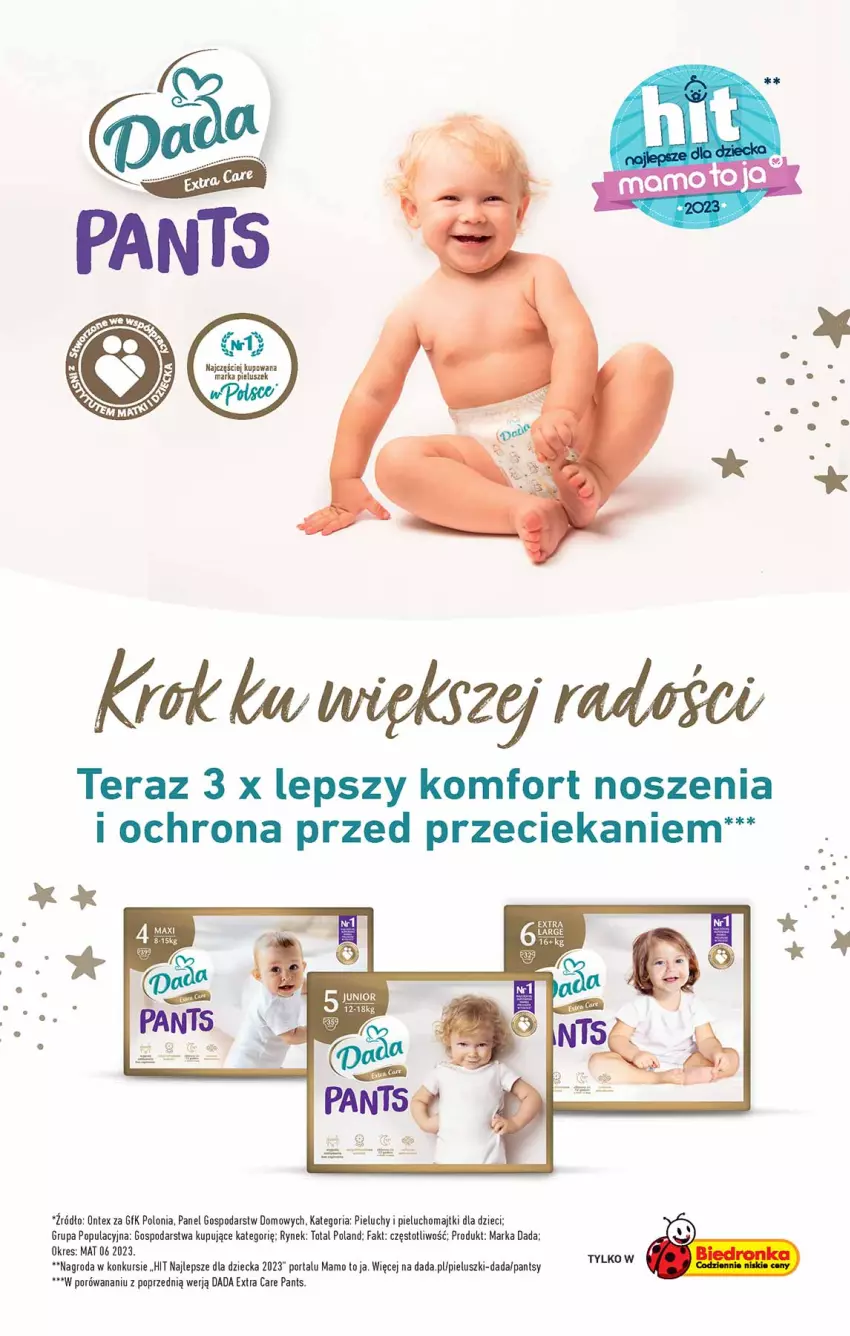 Gazetka promocyjna Biedronka - Od czwartku - ważna 14.09 do 20.09.2023 - strona 60 - produkty: Dada, Dzieci, Fa, Majtki, Pieluchomajtki, Pieluchy, Por, Portal, Tera